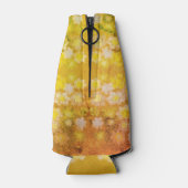 レトロフローラ抽象芸術塩水色パターン ボトルクーラー (裏面)