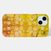 レトロフローラ抽象芸術塩水色パターン Case-Mate iPhoneケース (裏面 (横))