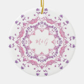 レトロフローラ曼荼羅 セラミックオーナメント (正面)