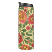 レトロフローラ水彩:タイムレスエレガンス タンブラー (回転右)