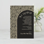 レトロフローラ精製ボホクリームブラックウィーエロプ 招待状 (スタンド正面)