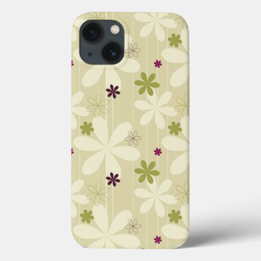 レトロフローラ背景 Case-Mate iPhoneケース (裏面)