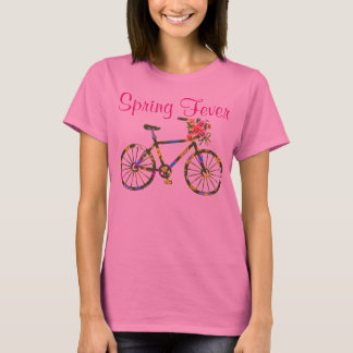 レトロフローラ自転車春熱 Tシャツ