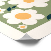 レトロフローラ花市場東京抽象芸術花 ポスター (角)