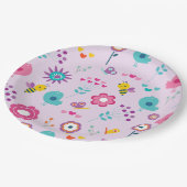 レトロフローラ花鳥動物紙プレート ペーパープレート (アングル)