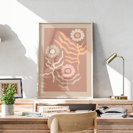 レトロフローラ芸術 ポスター