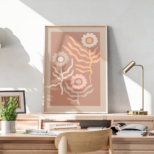 レトロフローラ芸術 ポスター