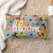 レトロフローラ装飾用クッションfor Girls Room ランバークッション (ブランケット)