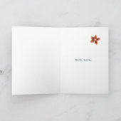 レトロフローラ誕生日カード95年ヤング カード (内部)