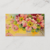 レトロフローラ1950sプリムローズデザイン 名刺 (裏面)