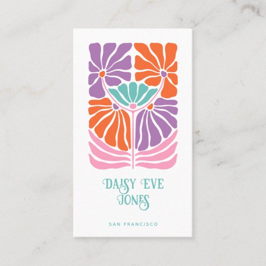 レトロフローラ70の名刺 名刺 (正面)