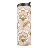 レトロフローラ:シームレスなヴィンテージパターン。 タンブラー (回転左)