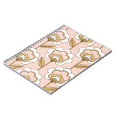 レトロフローラ:シームレスなヴィンテージパターン。 ノートブック (左側)