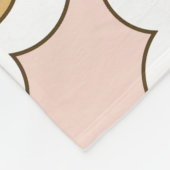 レトロフローラ:シームレスなヴィンテージパターン。 フリースブランケット (角)