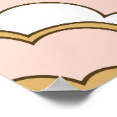 レトロフローラ:シームレスなヴィンテージパターン。 ポスター (角)