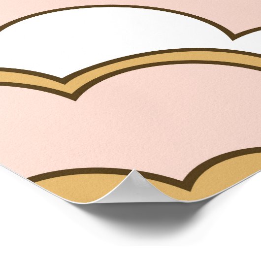 レトロフローラ:シームレスなヴィンテージパターン。 ポスター (角)