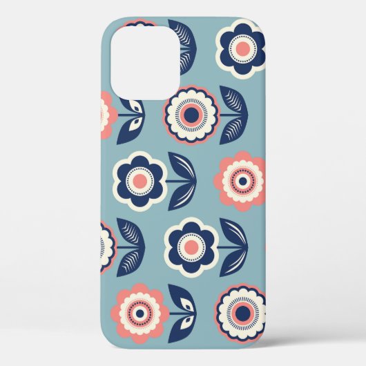 レトロフローラ:タイムレスパターンチャーム Case-Mate iPhoneケース (裏面)