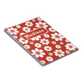 レトロフローラ パーソナライズされた ノートブック (右側)