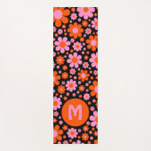 レトロフローラ パーソナライズされた ヨガマット (正面)
