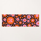 レトロフローラ パーソナライズされた ヨガマット (正面(横))