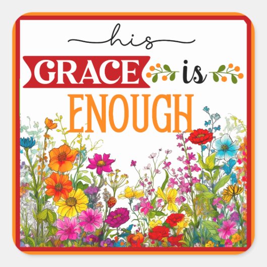 レトロフローラ 感動的 スクエアシール (正面)