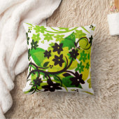 [レトロフローラ] 1974年植物図デザイン クッション (ブランケット)