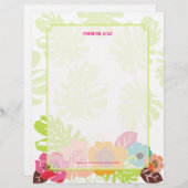 レトロフローラ、FAVの背景色を選択 レターヘッド (正面/裏面)