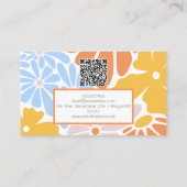 レトロフローラ（QR付き） 名刺 (裏面)