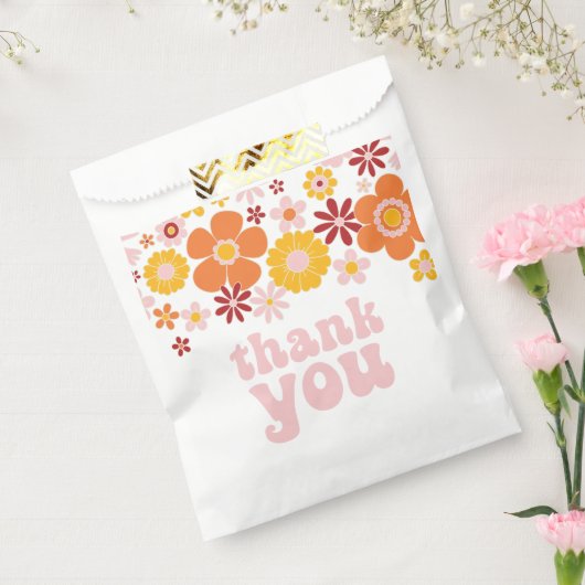 レトロフローラGroovy誕生日 フェイバーバッグ (封をした状態)