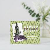 レトロフードワイングルメレシピカード サンキューカード (スタンド正面)