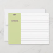 レトロフードワイングルメレシピカード サンキューカード (裏面)