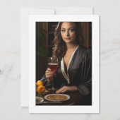 レトロブエレガントランチ卒業パーティーの写真 招待状 (裏面)