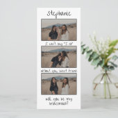 レトロブックマーク3フォトストリップブリデスメイド提案 セーブザデート (スタンド正面)