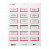 レトロブックラベル先生 ラベル (フルシート)