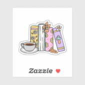 レトロブック及びコーヒー防水 シール (シート)