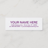 レトロブドウ スキニー名刺 (裏面)