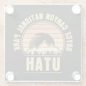 レトロブライスキャニオンナショナルパークユタ ガラスコースター (裏面)