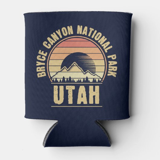 レトロブライスキャニオンナショナルパークユタ 缶クーラー (正面)