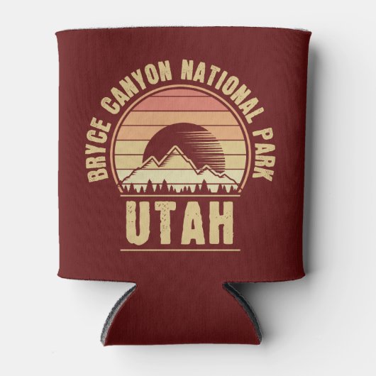 レトロブライスキャニオンナショナルパークユタ 缶クーラー (正面)