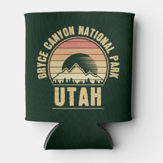 レトロブライスキャニオンナショナルパークユタ 缶クーラー (正面)