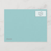 レトロブライダルシャワーティーパーティー保存日 案内ポストカード (裏面)