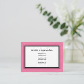 レトロブライダルシャワーレジストリカード エンクロージャーカード (スタンド正面)