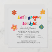 レトロブライダルシャワー招待 招待状 (正面/裏面)