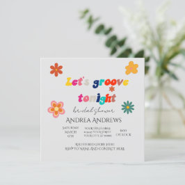 レトロブライダルシャワー招待 招待状