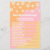 レトロブライダルシャワー新郎は何とゲームを言った (正面)