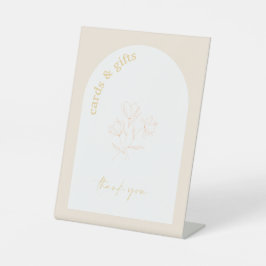 レトロブライダルシャワー結婚のギフトテーブル記号A115 台座サイン