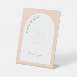 レトロブライダルシャワー結婚のギフトテーブル記号A115 台座サイン