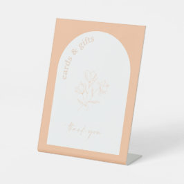 レトロブライダルシャワー結婚のギフトテーブル記号A115 台座サイン