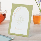 レトロブライダルシャワー結婚のギフトテーブル記号A115 台座サイン (インサイチュ)