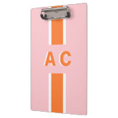 レトロブライダルパーティガールモパーソナライズされたノグラム クリップボード (左)